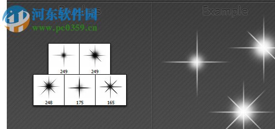ps十字星光笔刷下载 免费版