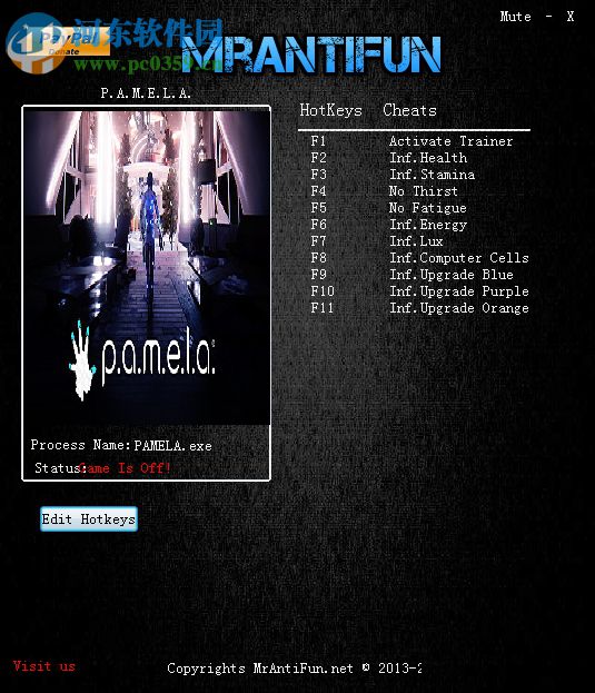 P.A.M.E.L.A.十项修改器 绿色版