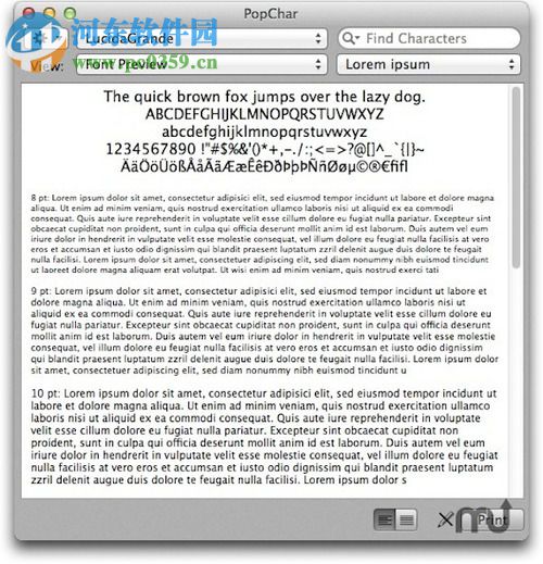 PopChar X for mac版 8.1