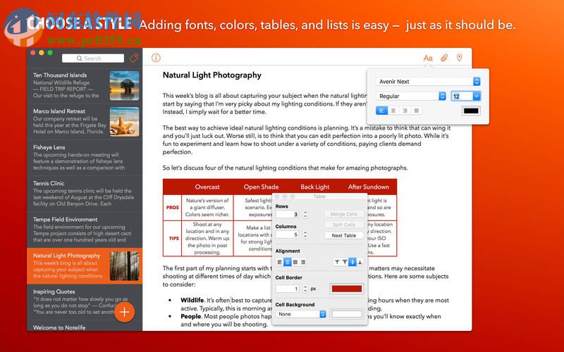 Notelife for Mac（笔记资料管理软件） 1.0.2