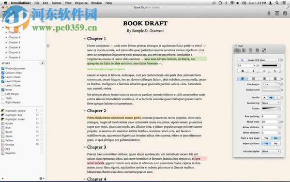 Omnioutliner pro 4 for Mac(思维导图软件) 5.1.1