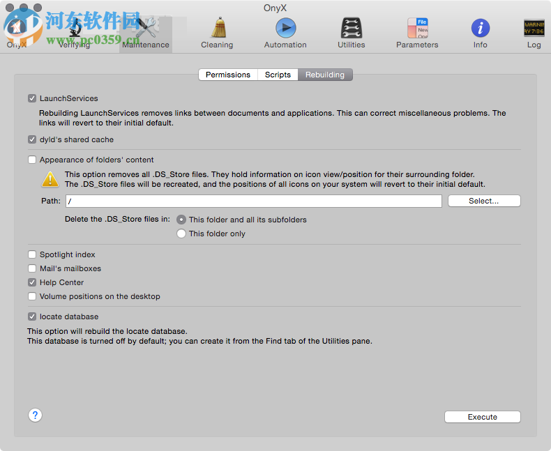 Onyx for mac(系统优化工具) 3.2.8