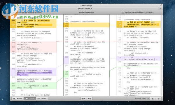 Kaleidoscope for Mac(文件对比工具) 2.2.1