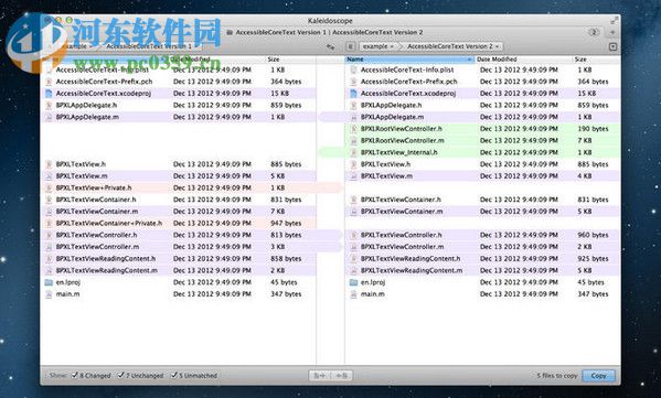Kaleidoscope for Mac(文件对比工具) 2.2.1