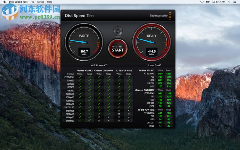 disk speed test for mac（硬盘测速工具） 2.2