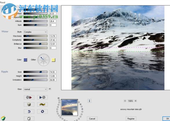 PS水波纹倒影插件Flaming Pear Flood 2.0.5 免费版