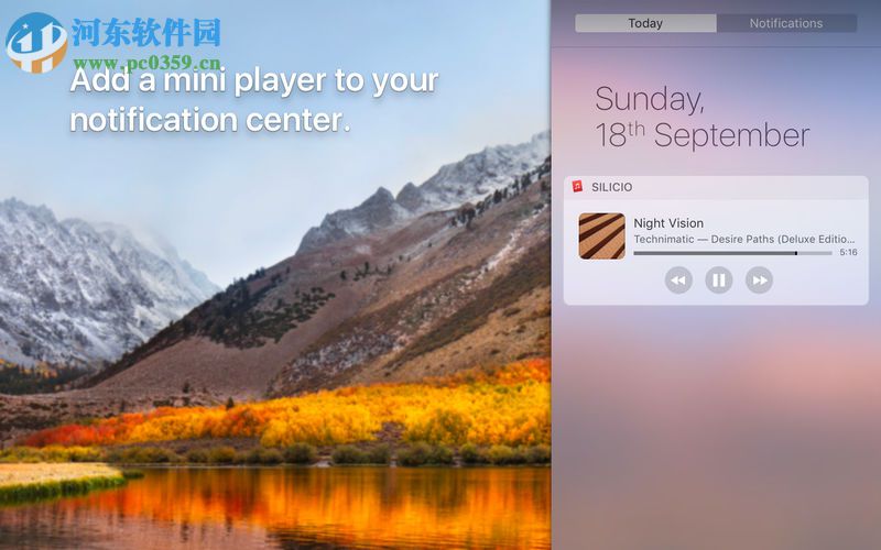 Silicio for Mac(迷你<a href=/zt/yybfq/ target=_blank class=infotextkey>音乐播放器</a>) 2.8 官方版
