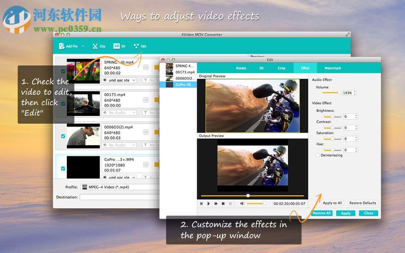 4Video MOV Converter for mac(视频格式转换器) 5.1.53 免费版