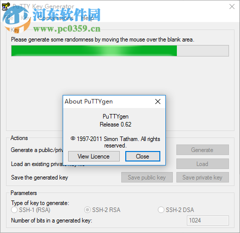PuTTYGen(密钥生成工具) 0.68 官方版
