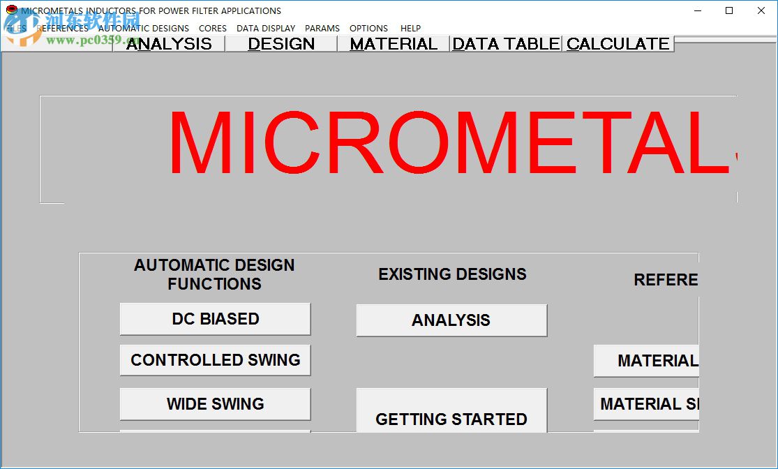 MICROMETALS(电感设计软件) 1.1 绿色版