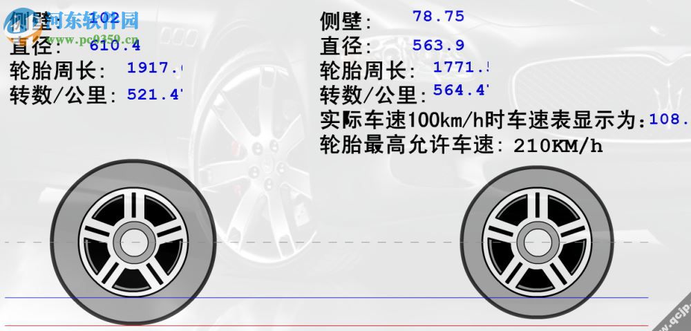 汽车轮毂改装计算器下载 1.0 官方版