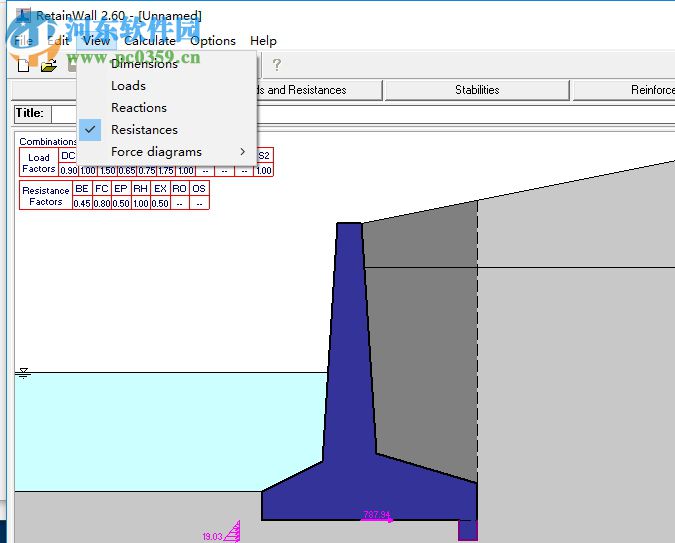 RetainWall(挡土墙设计软件) 2.60 官方版