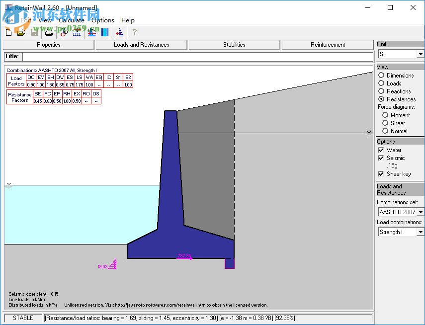 RetainWall(挡土墙设计软件) 2.60 官方版