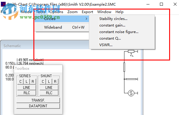 smith圆图阻抗匹配计算软件 2.1 免费版