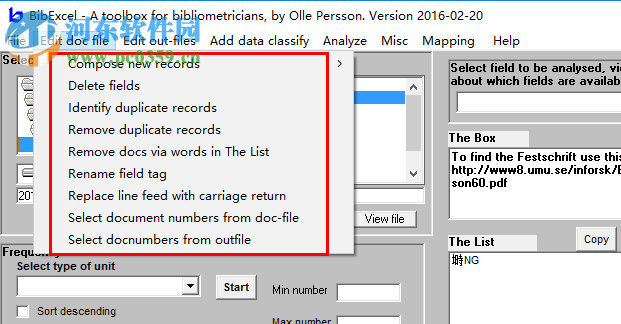 文献分析软件bibexcel 2016.02.20 免费版