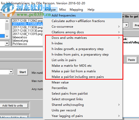 文献分析软件bibexcel 2016.02.20 免费版
