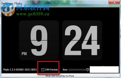 fliqlo for windows版(时钟屏保) 4.0.3 绿色版