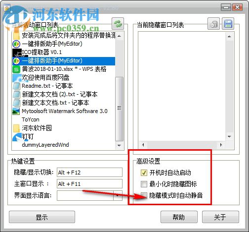 WinHidePro(窗口隐藏专家) 2.8 免费版