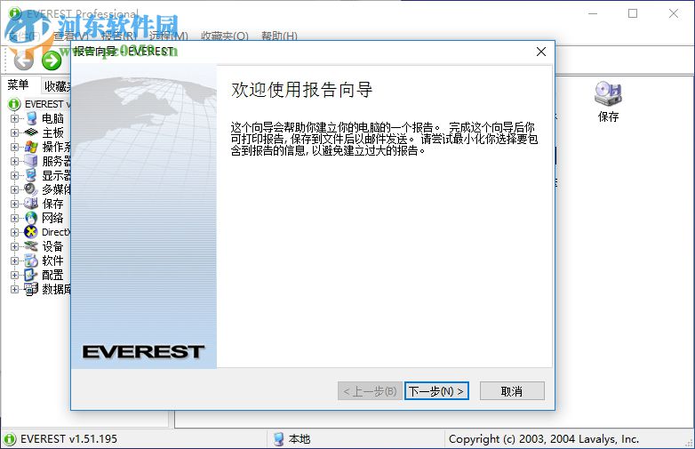 everest professional下载(硬件检测软件) 1.51.195 汉化版