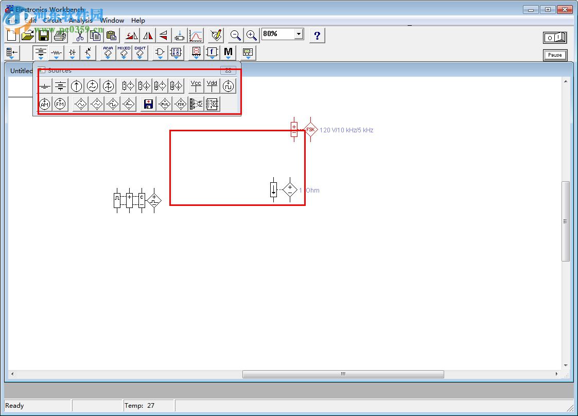 Electronic Workbench(电子电路仿真软件) 5.12 绿色版