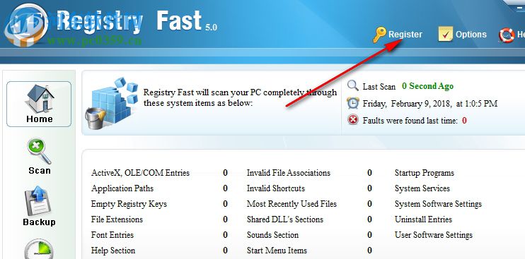 Registry Fast(注册表清理工具) 5.0 破解版
