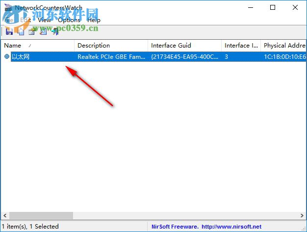 NetworkCountersWatch(网络接口系统计数助手) 1.0 绿色汉化版