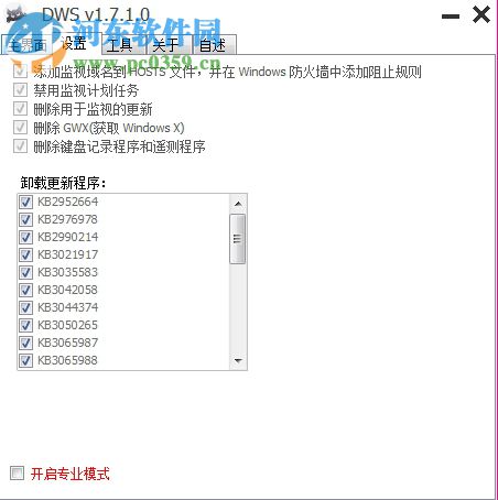 DWS Lite(Win10间谍杀手) 1.7.1.0 官方版