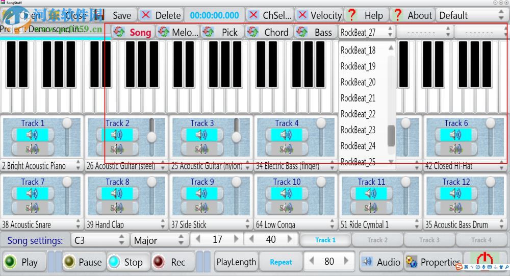 SongStuff(音乐创作录制软件) 1.11 官方版