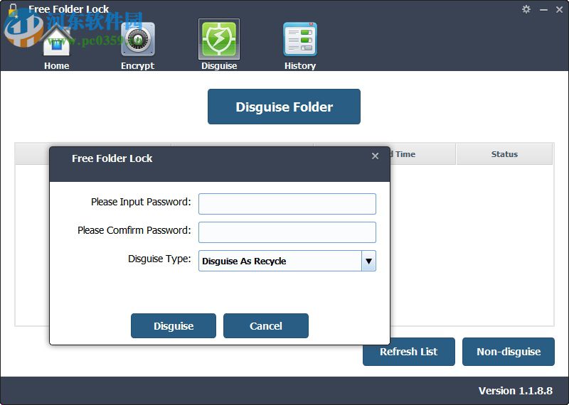 Free Folder Lock(文件夹保护工具) 1.1.8.8 官方版