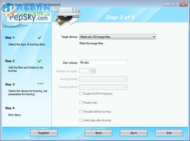 Pepsky Free CD Maker(音乐CD制作工具) 5.5 官方版