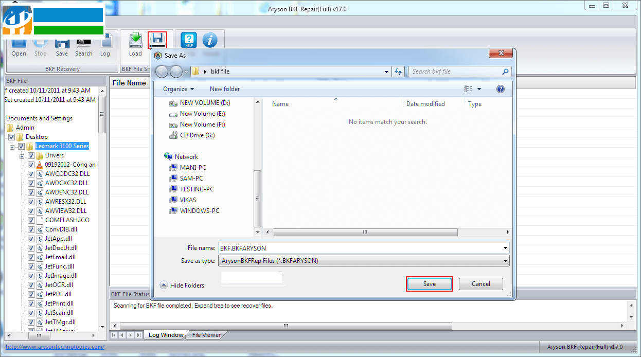 Aryson BKF File Viewer(BKF文件阅读器) 18.0 官方版