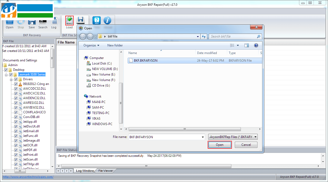 Aryson BKF File Viewer(BKF文件阅读器) 18.0 官方版