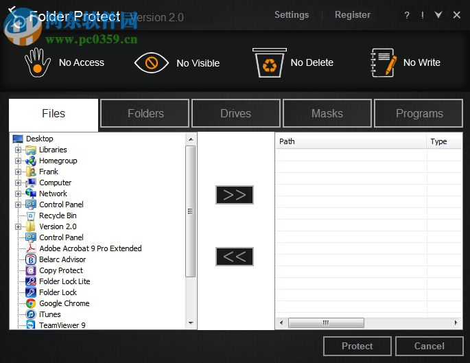 Folder Protect下载(文件夹加密) 2.0.6 破解版
