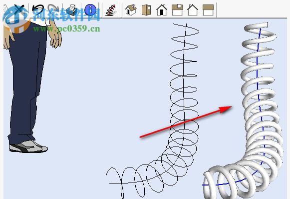 Helix along curve(SketchUp曲线螺旋插件) 0.9.0 最新免费版