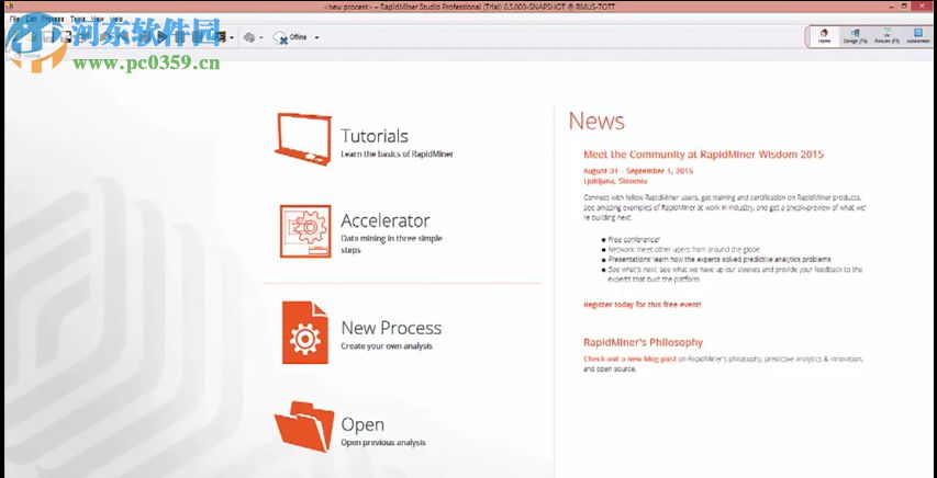 RapidMiner Studio(数据挖掘工具)