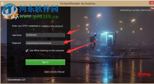 Octane Render渲染器 3.07 汉化破解版