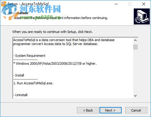 AccessToMsSql(Access转MsSql工具) 3.4 官方版