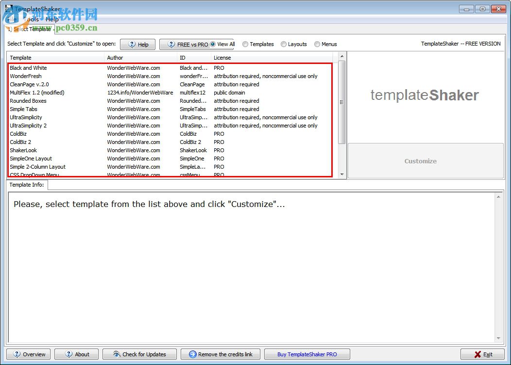 Template Shaker(CSS模版编辑器) 3.6 官方版