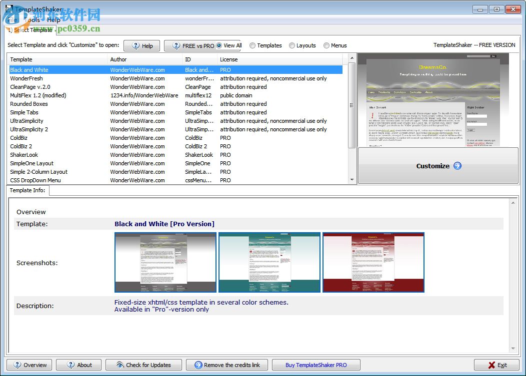 Template Shaker(CSS模版编辑器) 3.6 官方版