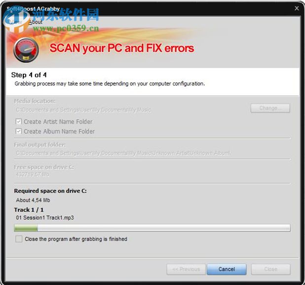 Soft4Boost Any Audio Grabber(CD音乐提取软件)