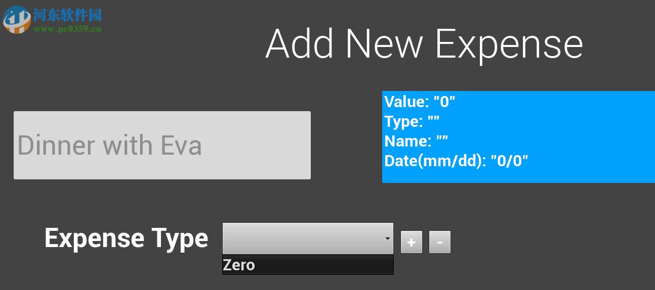 Expense Calculator(管理账单创建工具) 1.1 正式版