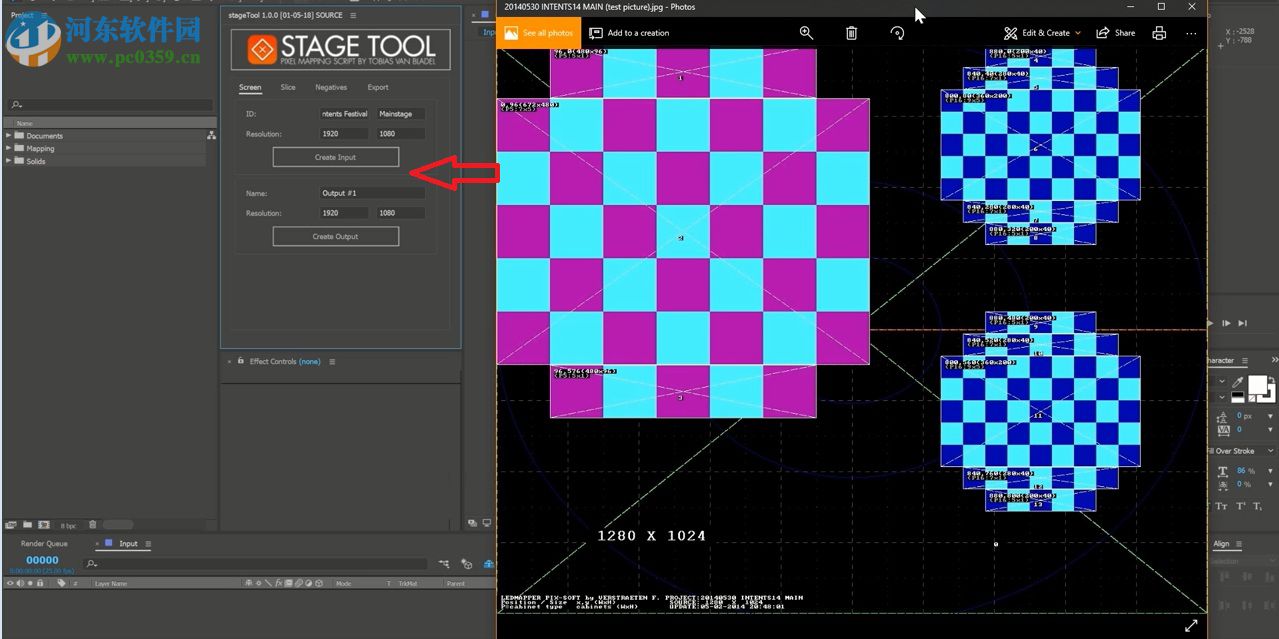 Aescripts stageTool(LED大屏幕VJ视觉素材映射对齐AE脚本) 1.0 免费版