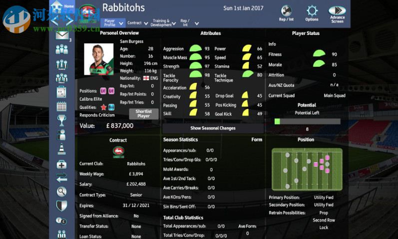 橄榄球联盟球队经理2018 英文版