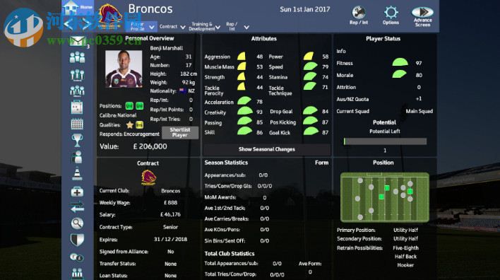 橄榄球联盟球队经理2018 英文版