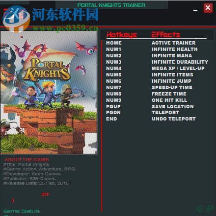 传送门骑士十项修改器