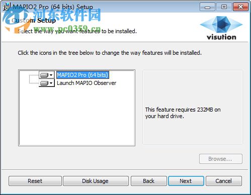 Visution Mapio(映射投影软件) 2.3.1.2849 官方版