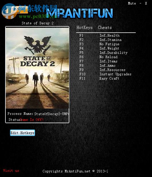 腐烂国度2十一项修改器 v1.00b