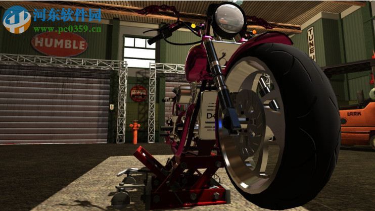 摩托车车库机械模拟器 英文版