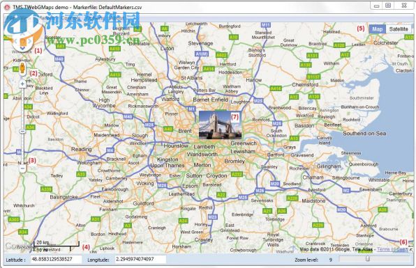 TMS TWebGMaps(谷歌映射路线图工具) 2.9.5.1 官方版