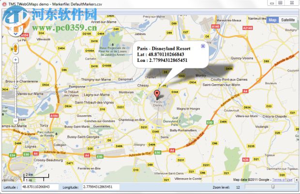 TMS TWebGMaps(谷歌映射路线图工具) 2.9.5.1 官方版